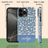 Custom Name Tiny Blue Floral iPhone Case